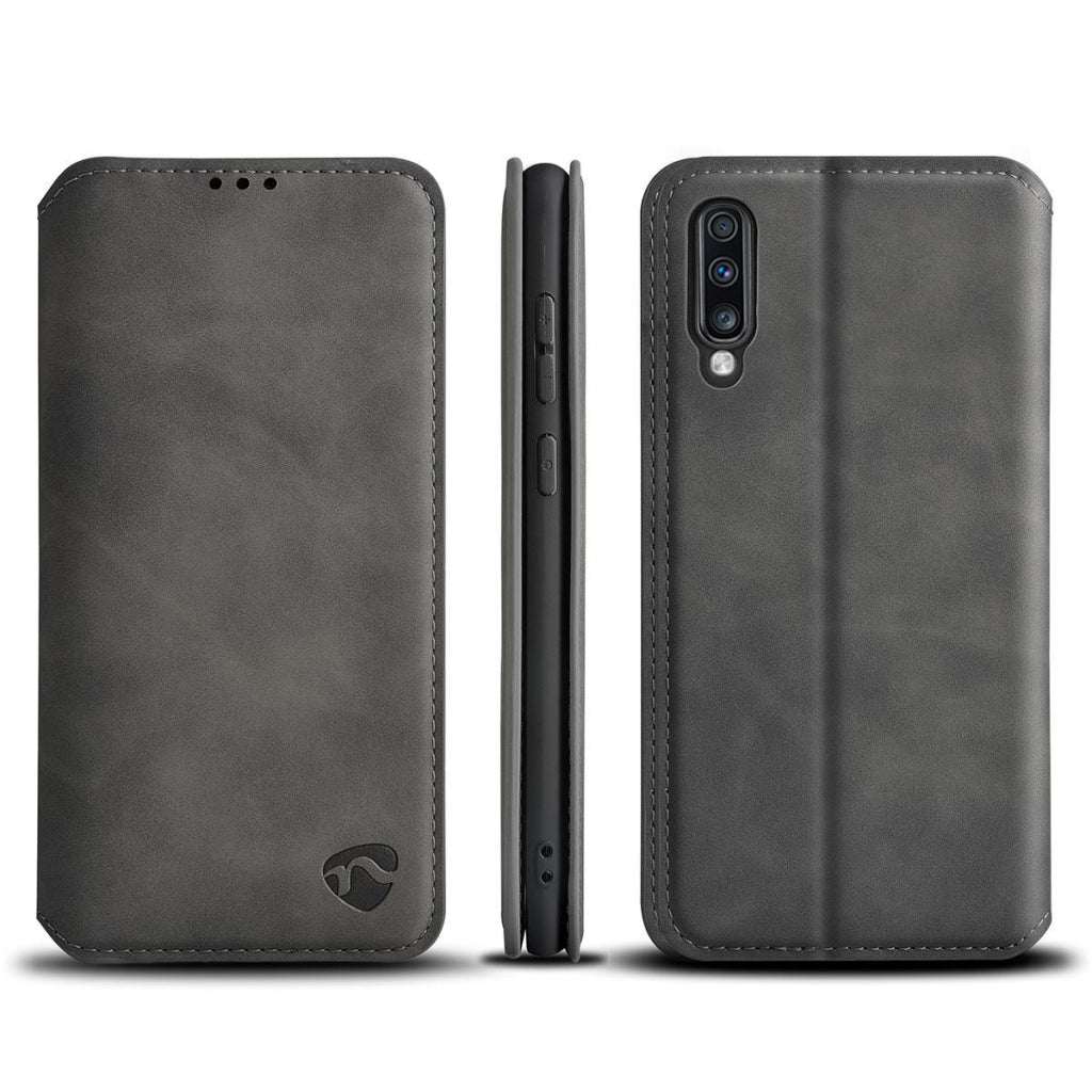 Nedis ssw10021bk livre portefeuille souple pour samsung galaxy a50 noir