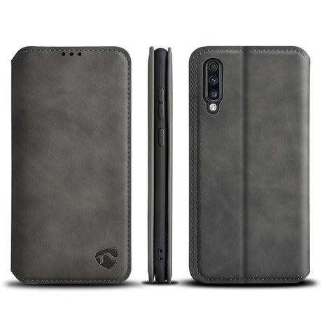 Nedis ssw10021bk livre portefeuille souple pour samsung galaxy a50 noir