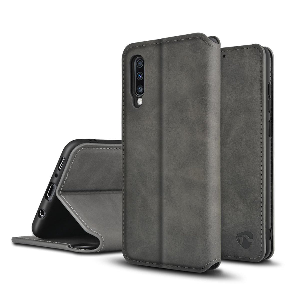 Nedis ssw10021bk livre portefeuille souple pour samsung galaxy a50 noir