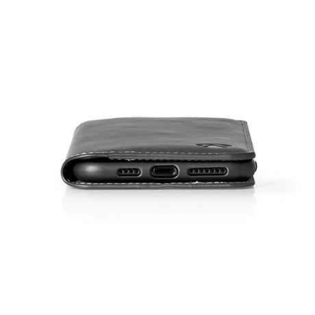 Nedis ssw10021bk livre portefeuille souple pour samsung galaxy a50 noir
