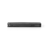 Nedis ssw10021bk livre portefeuille souple pour samsung galaxy a50 noir