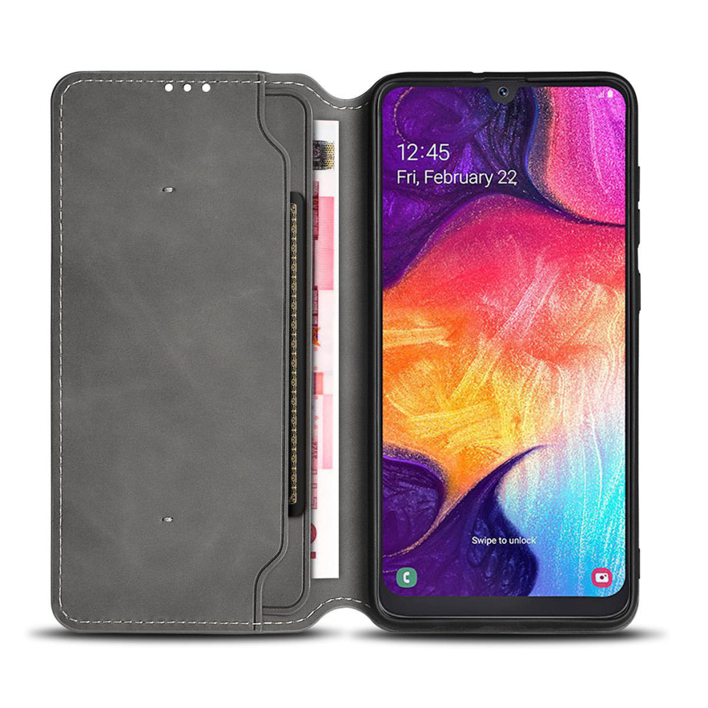 Nedis SSW10021BK Soft Wallet Book für Samsung Galaxy A50 Schwarz