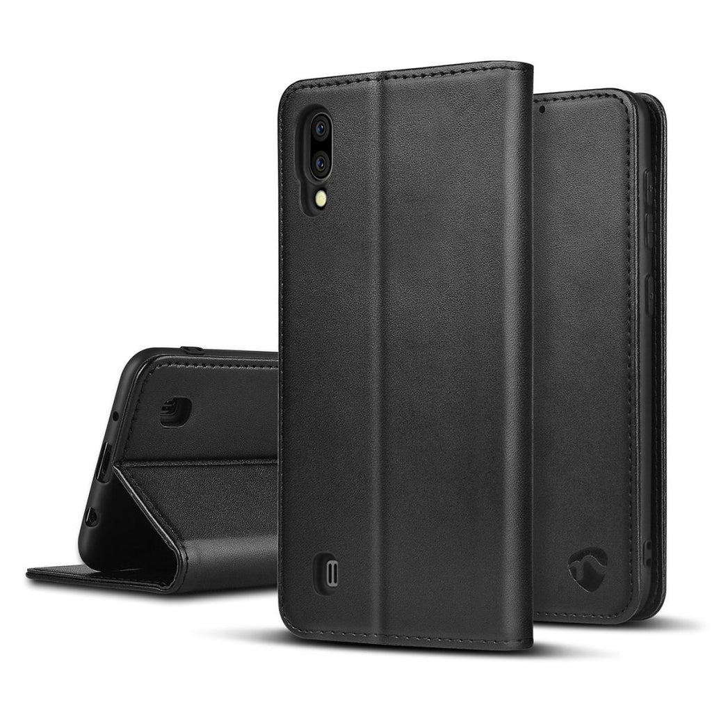 Nedis swb10022bk portefeuille livre pour Samsung Galaxy M10 noir