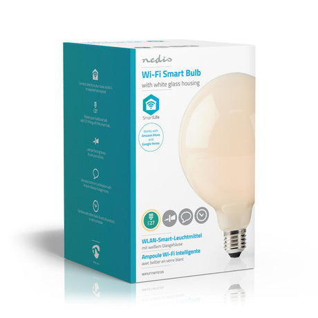 Nedis WiFiLF11WTG125 Ampoule LED intelligente WiFi E27 125 mm 5 W 500 lm Blanc