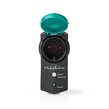 Nedis RFPOM120FBK Prise intelligente RF extérieure IP44 On Off Extension de portée RF Mesh Schuko Type F 3680 W