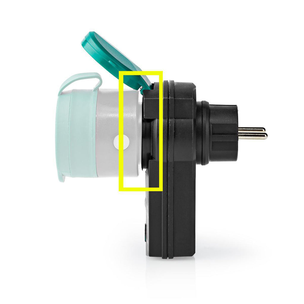 Nedis RFPOM120FBK Prise intelligente RF extérieure IP44 On Off Extension de portée RF Mesh Schuko Type F 3680 W