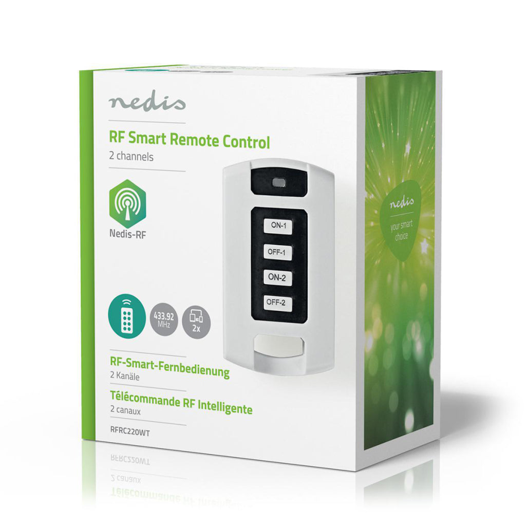 Nedis RFRC220WT RF Smart Remote Control 2 Canali