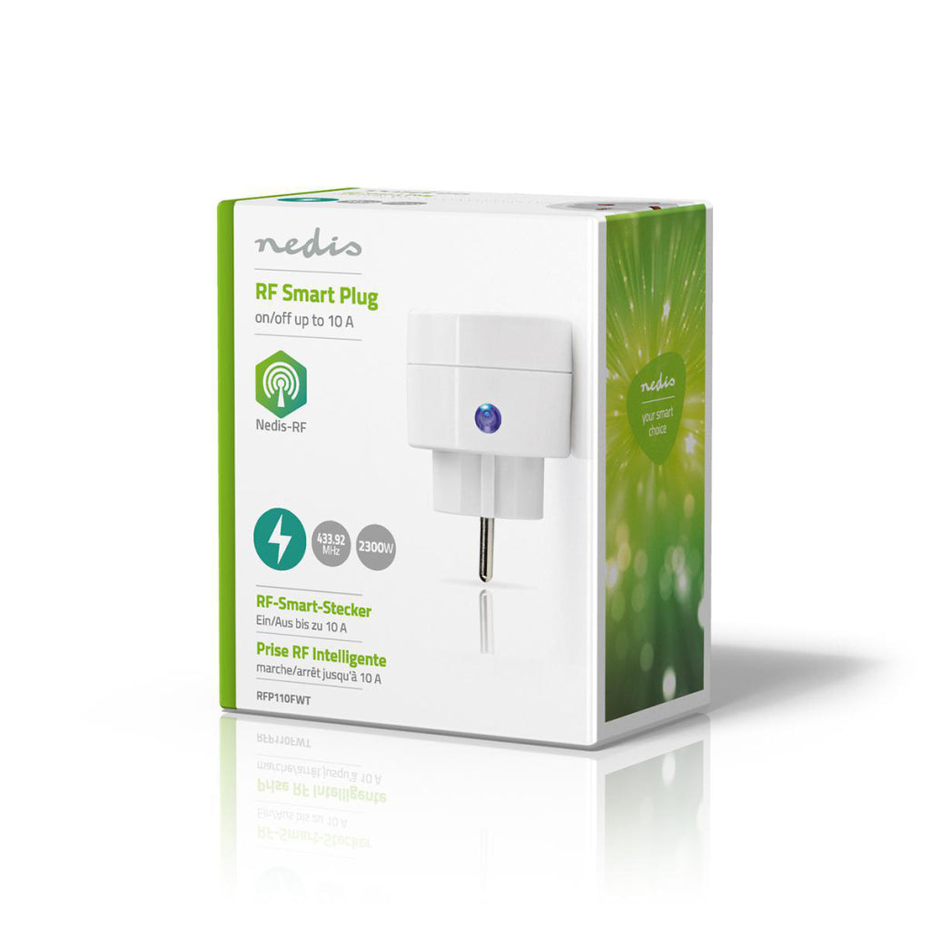 Nedis rfp110fwt prise intelligente rf on off schuko type f 2300 w