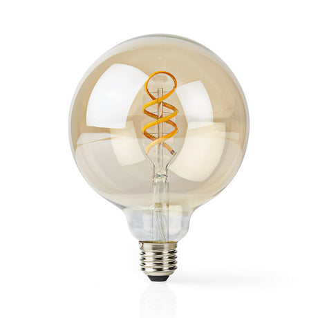 Nedis Wi-Fi LT10GDG125 Ampoule à filament LED Wi-Fi blanc chaud à froid tourné E27 G125 5,5 W 350 lm