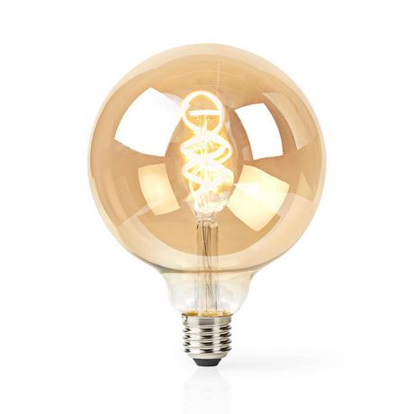Nedis Wi-Fi LT10GDG125 Ampoule à filament LED Wi-Fi blanc chaud à froid tourné E27 G125 5,5 W 350 lm
