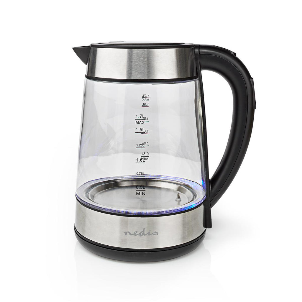 NEDIS KAWK320EGS KETTLE 1,7 L 360 ° Szkło