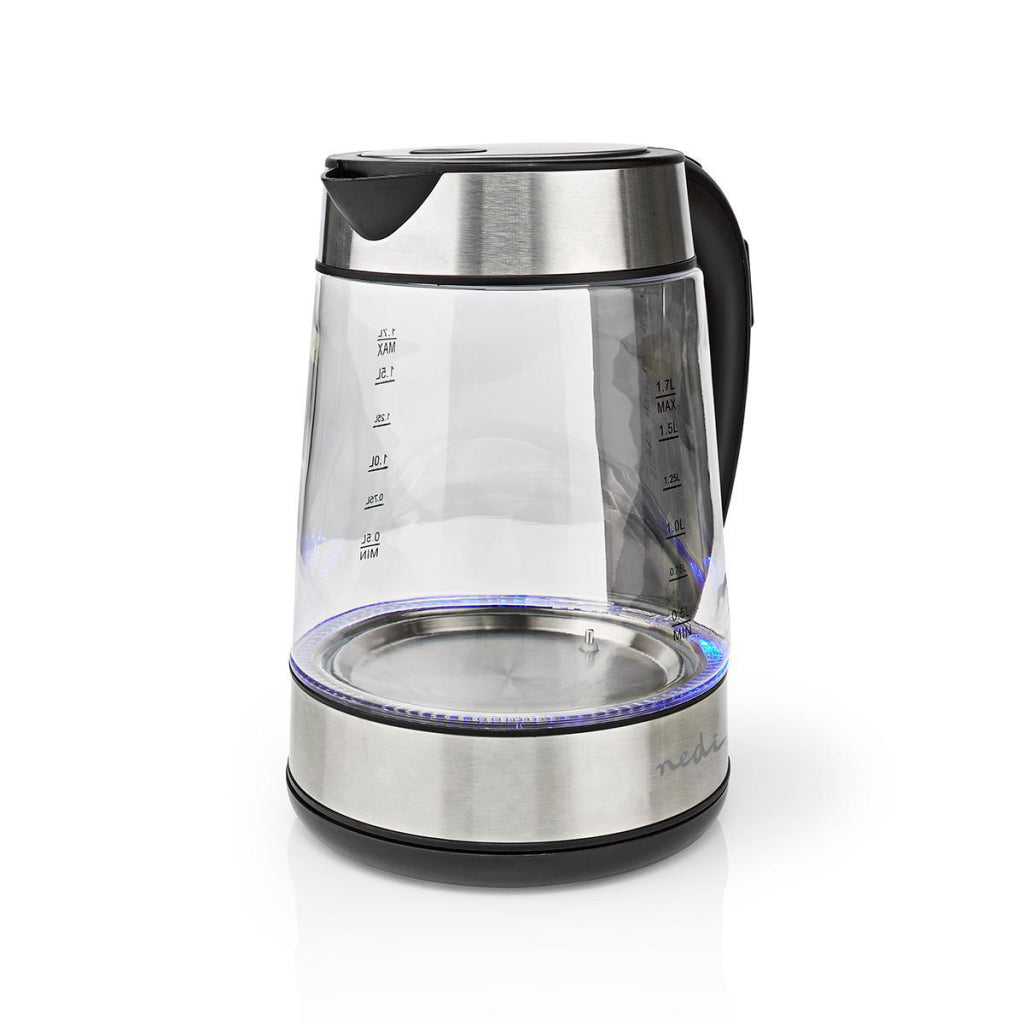 NEDIS KAWK320EGS KETTLE 1,7 L 360 ° Szkło