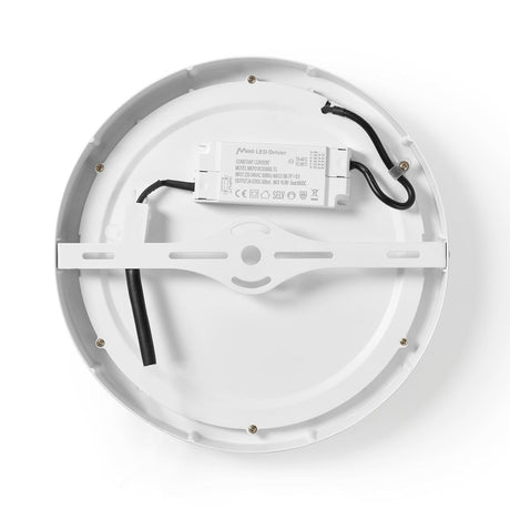 Nedis wifilaw20wt plafonnier intelligent wi-fi rond oslash; 30 cm blanc chaud à froid 1200 lm 18 w design fin aluminium