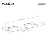 NEDIS SBMT55WT Soundbar konsolvägg för Sonos® Beam Max. 5 kg