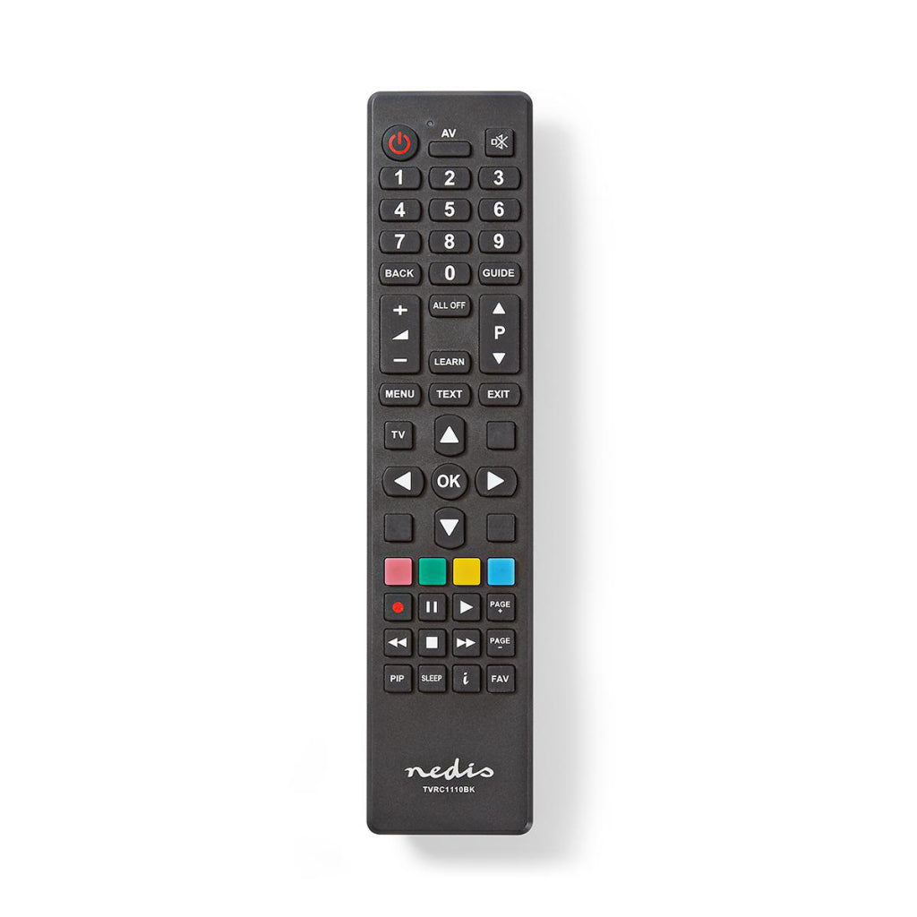 Nedis TV1110BK Universal Remote Control PC Programmable fonctionne 1 appareil