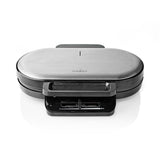 Nedis kawp110fbk gaufrier double 2x 14 cm 1200 w noir