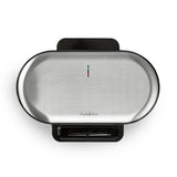 Nedis kawp110fbk gaufrier double 2x 14 cm 1200 w noir