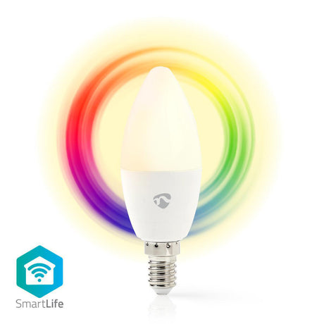 Nedis wifilc11wte14 lampe LED intelligente wi-fi couleur et blanc chaud E14