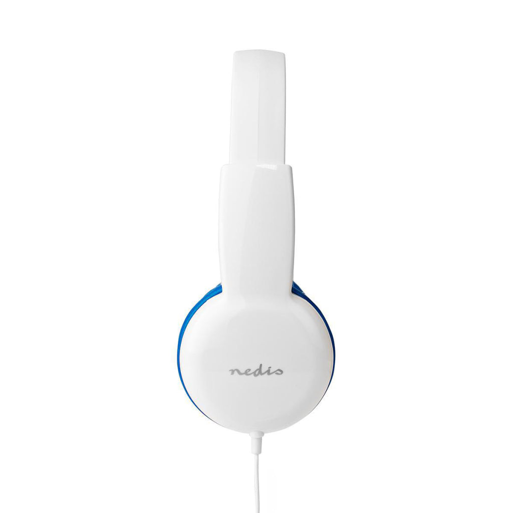 Nedis HPWD4200BU Wired headphones 1.2 m Round cable on-ear blue white