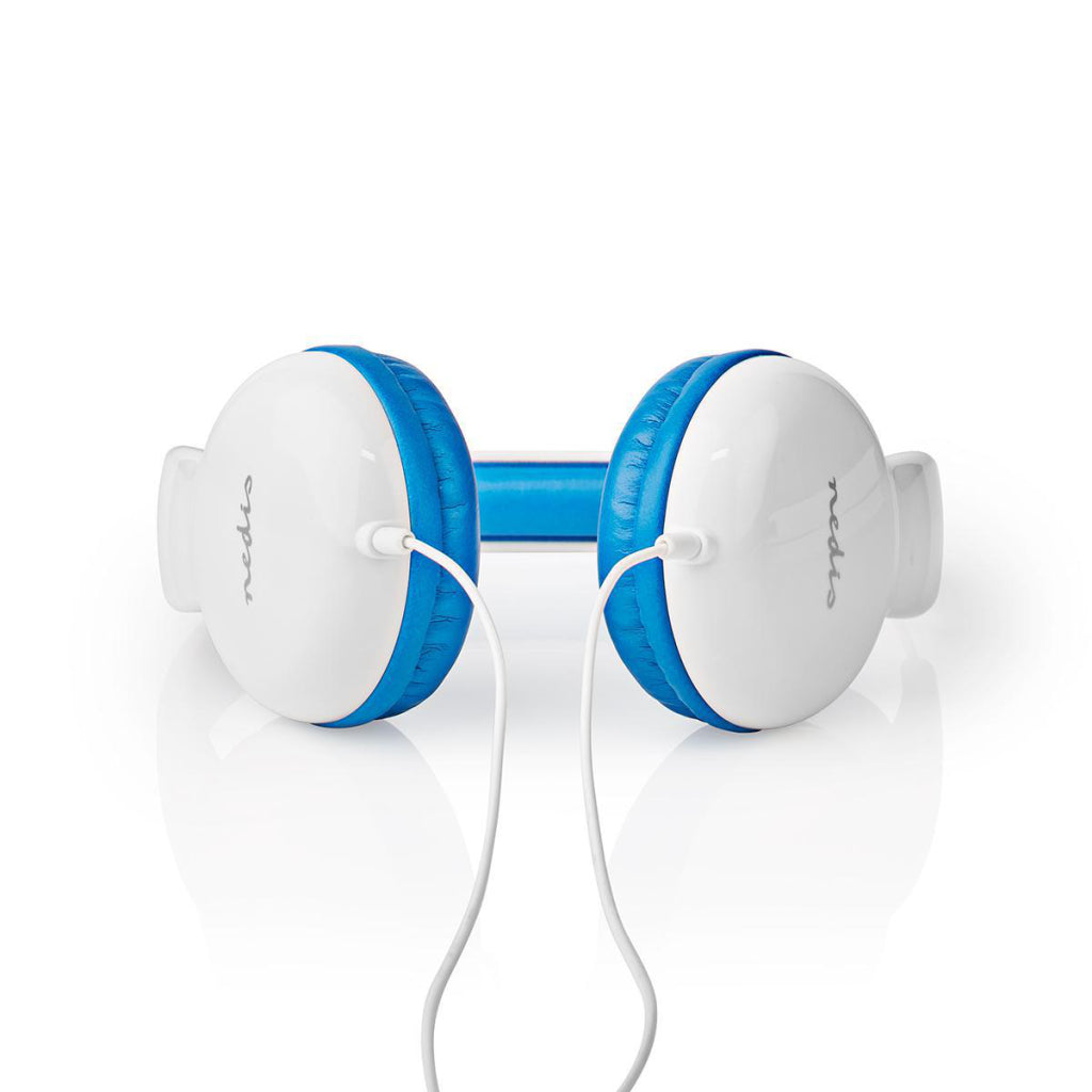 Nedis HPWD4200BU Wired headphones 1.2 m Round cable on-ear blue white