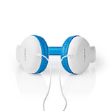 Nedis HPWD4200BU Wired headphones 1.2 m Round cable on-ear blue white