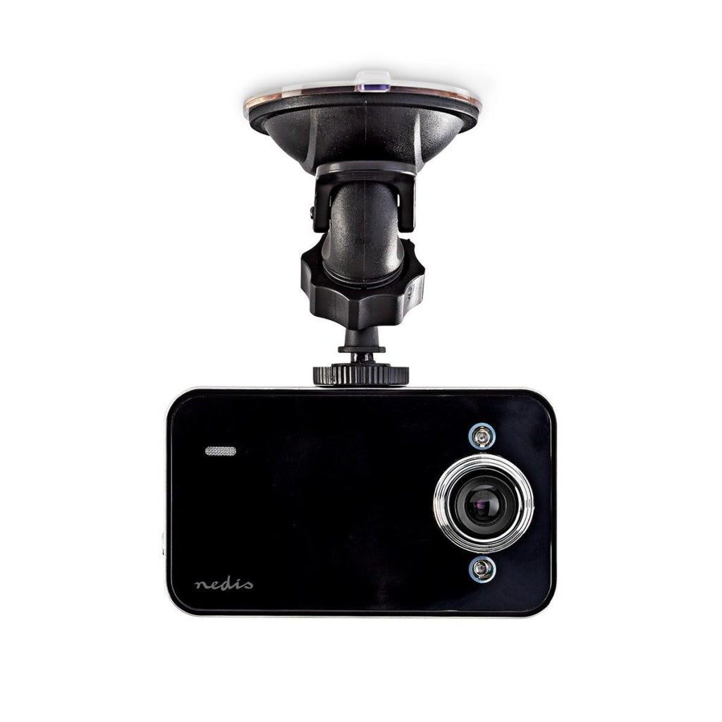 Nedis DCAM06BK Dashcam HD 720P 1 Ch 2.4 Zoll Voling Wénkel vu 60 Grad;