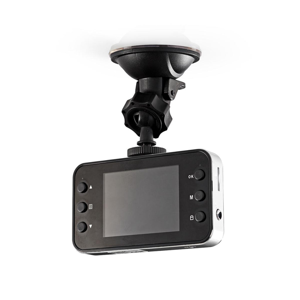 Nedis DCAM06BK Dashcam HD 720p 1 CH 2.4 inch viewing angle of 60 DEG;