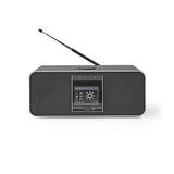 NEDIS RDIN5005BK Internet Radio 42 W DAB+ FM Bluetooth® Remote Control Black Silver