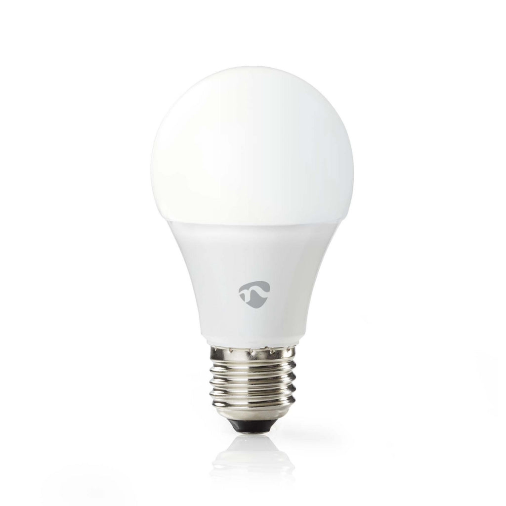 NEDIS WIFILW12WTE27 SmartLife LED Bomba Wi-Fi E27 800 LM 9 W CLASE DE ENERGÍA CALIENTE WHITE 2700 K: A+ Android Comercio; Diámetro de iOS: 60 mm A60