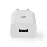 Nedis wchau242awt chargeur mural 2,4 a 1 sortie usb-a blanc