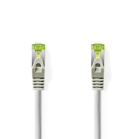 Nedis CCBW85420GY50 Câble Cat7 S FTP RJ45 mâle RJ45 mâle 5,0 m rond LSZH gris pour jardinière