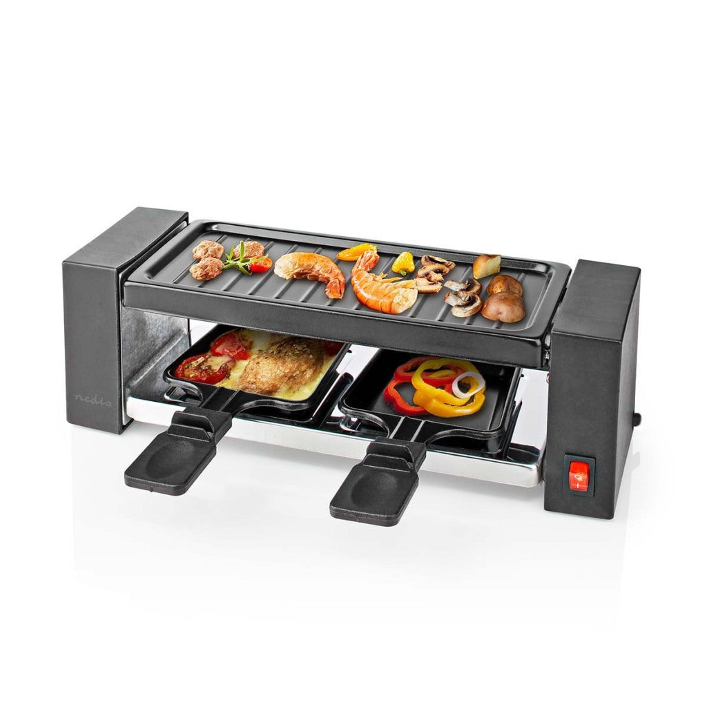 Nedis fcra210fbk2 raclette grill dla 2 osób