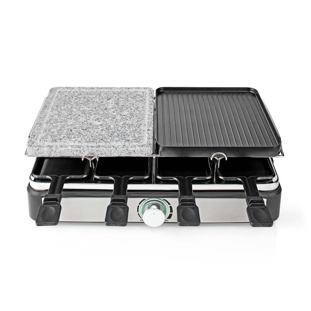 Nedis FCRA300FBK8 Raclette Stone Grill til 8 personer