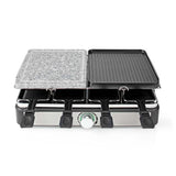 Nedis FCRA300FBK8 Raclette Stone Grill for 8 people