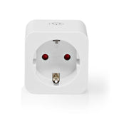 Nedis wifip121fwt smartlife smart plug wi -fi mètre d'énergie 3680 w type f (bee 7 3) -10 -45 ° C Android ios blanc