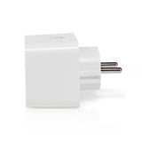 Nedis wifip121fwt smartlife smart plug wi -fi mètre d'énergie 3680 w type f (bee 7 3) -10 -45 ° C Android ios blanc