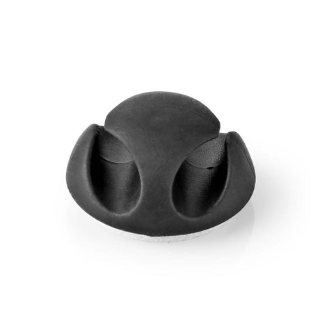 Nedis cmgc20026bk gestion des câbles clip de câble Click Go 6 pièces nombre d'emplacements : 2 emplacements épaisseur maximale du câble : 5,3 mm TPE noir