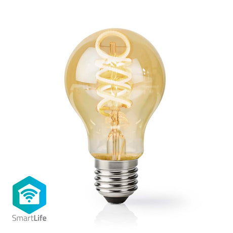 Nedis Wi-Fi LRT10A60 SmartLife Lampe à filament LED Wi-Fi E27 360 lm 4,9 W Blanc chaud à froid 1800 - 6500 K Verre Android Trade ; homologue iOS