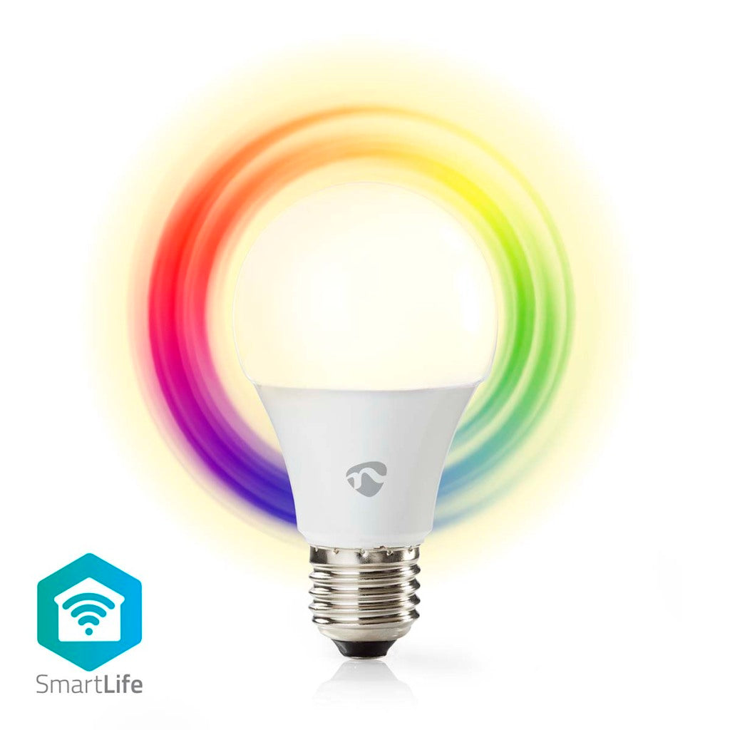 Nedis wifilrc10e27 lampe multicolore smartlife wi-fi e27 806 lm 9 w rgb blanc chaud à froid android trade ; homologue iOS