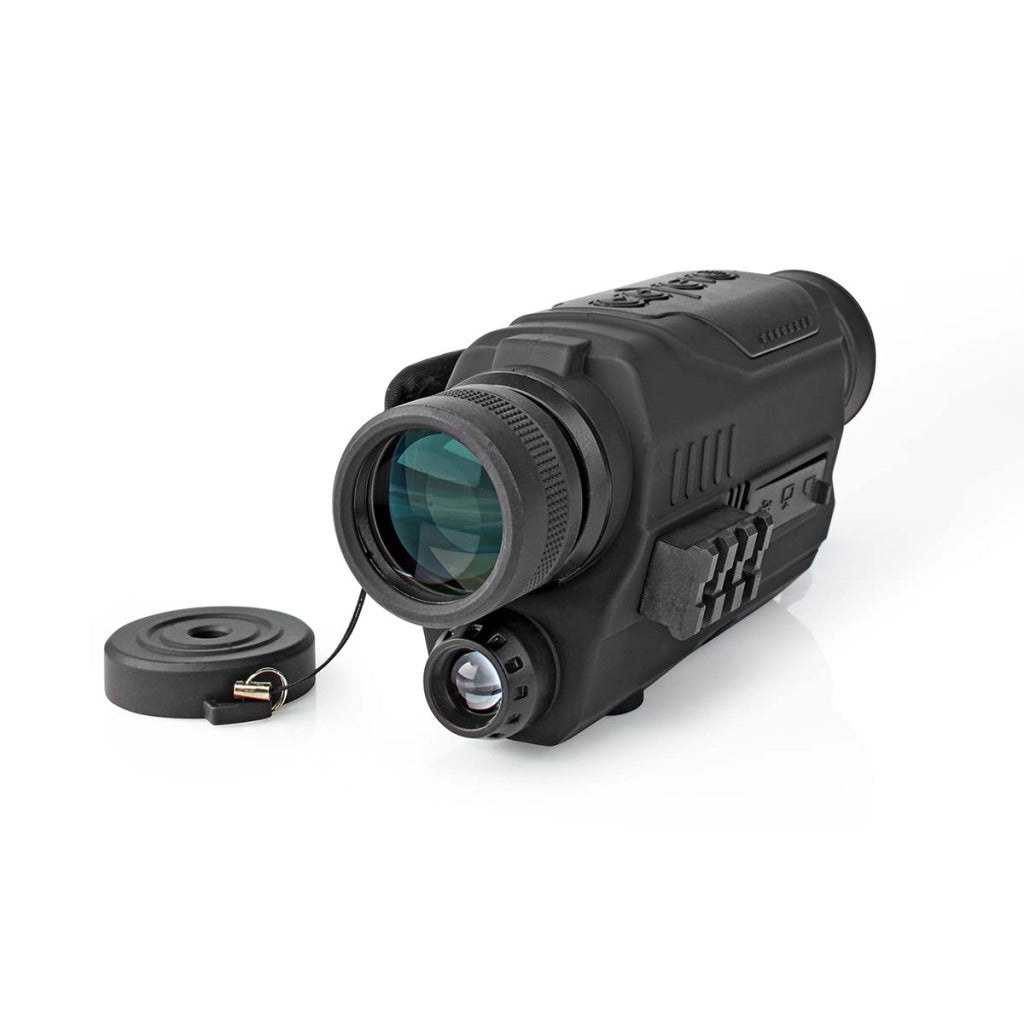 Nedis scbi9000bk monocular vergroting: 5 x diameter objectieflens: 32 mm gezichtsveld: 87 m nachtzicht inclusief reistas