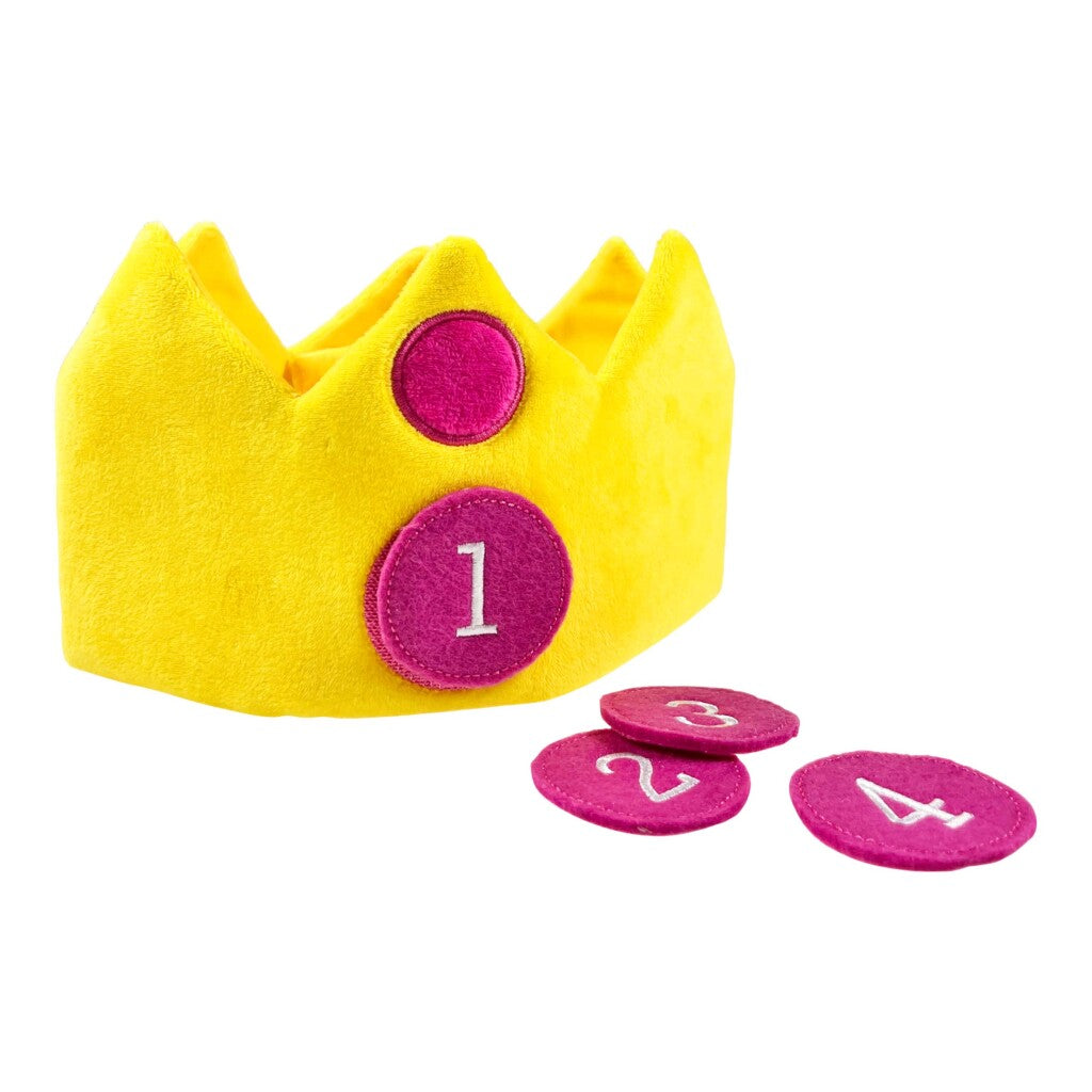 Couronne d'anniversaire Bumba avec âges amovibles, 5 pièces.