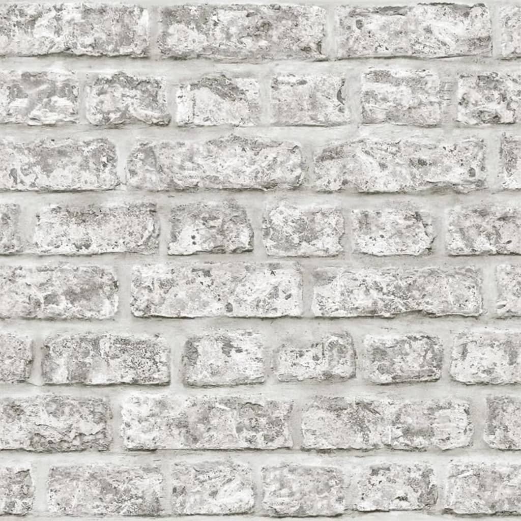 North Wall Noordwand Wallpaper Topchic Brick Wall Dark Grey