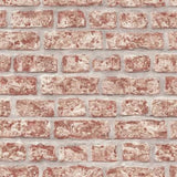 Papier peint mural nord brique topchic rouge et gris
