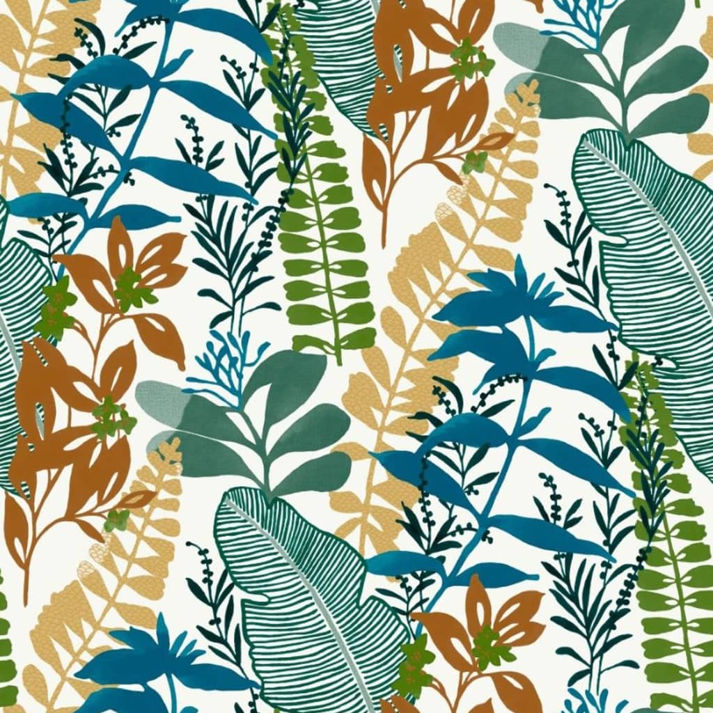 NOORDWAND FAPE WALL VIBES Big Big Feuilles bleues et vert
