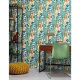 NOORDWAND FAPE WALL VIBES Big Big Feuilles bleues et vert
