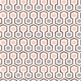 NOORDWAND Fond d'écran Bonnes vibrations Hexagon Modèle rose et violet