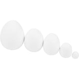 Oeuf Creativ company, taille 12+25+35+40+47 mm, blanc, 200 pièces 1 boîte