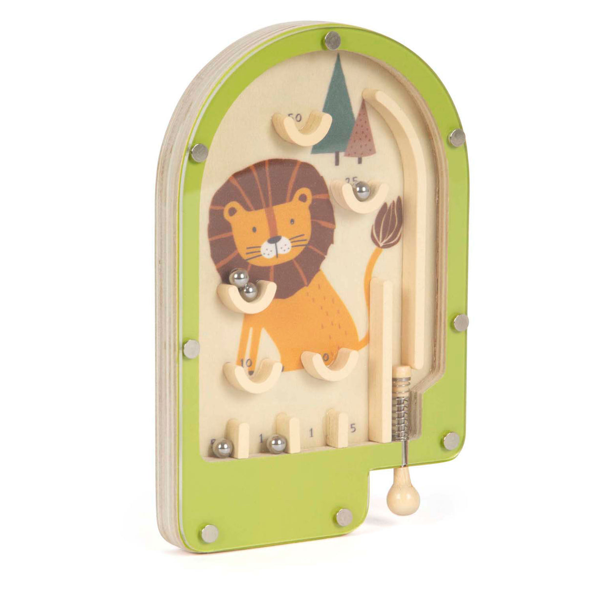 Small foot - mini jeu de flipper en bois lion