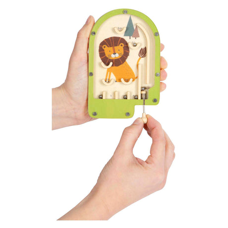 Small foot - mini jeu de flipper en bois lion