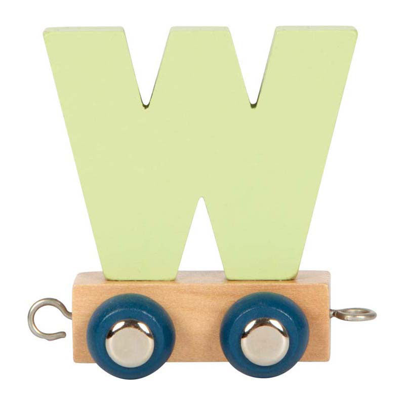 Small foot - train de lettres en bois polaire - w